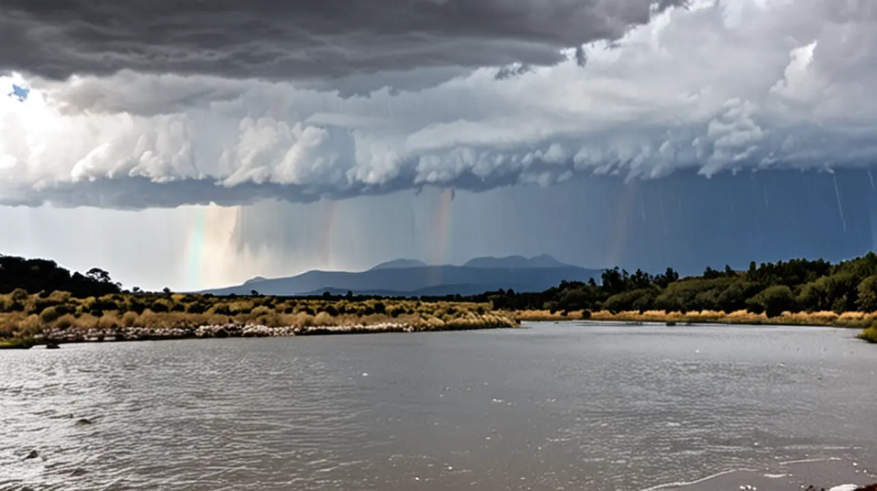 El pronóstico del tiempo para la provincia del Chubut indica que este lunes 27 de enero de 2025 se espera un cielo cubierto con posibles lluvias.. Foto: Redacción InfoArticulos