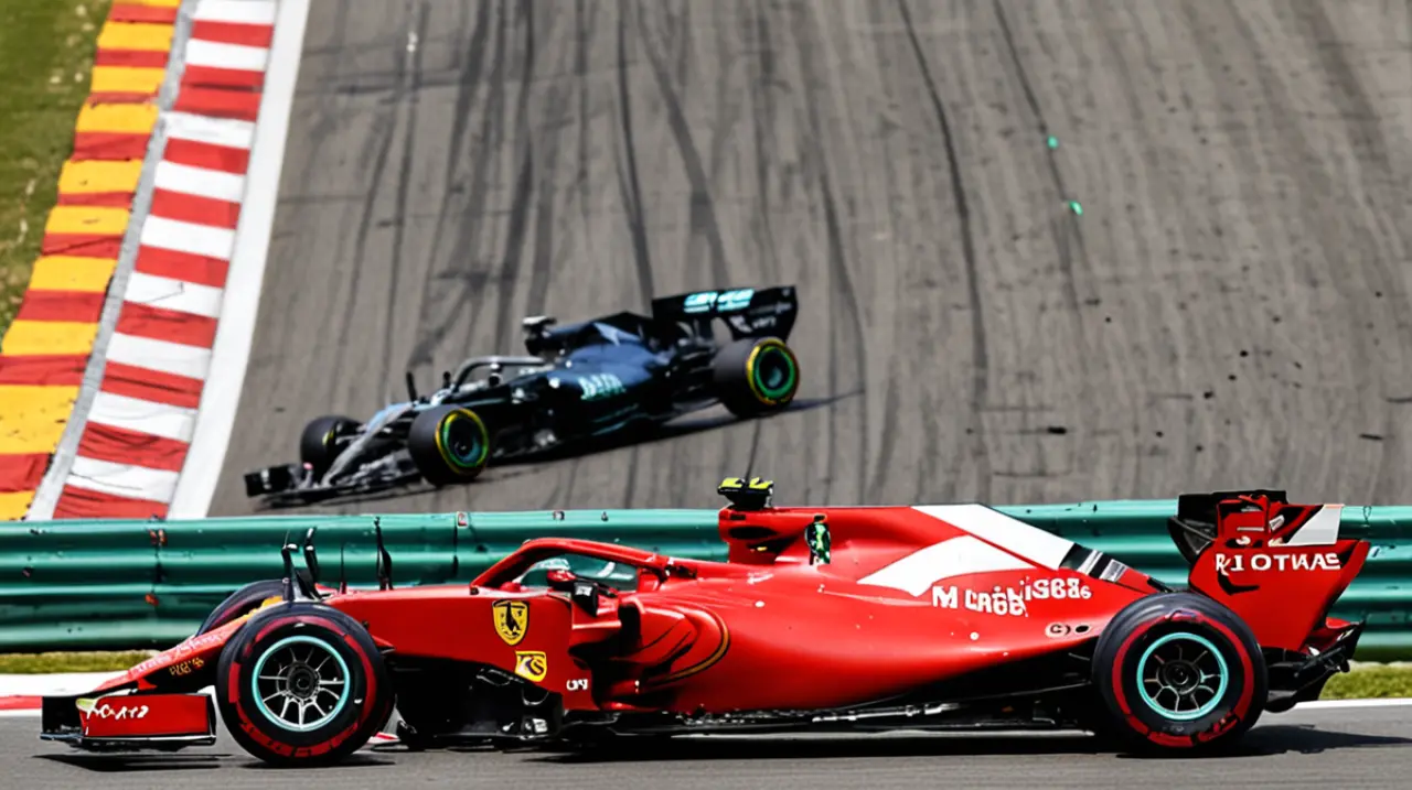 Ferrari se muestra inquieto tras un accidente de Lewis Hamilton durante las pruebas privadas en el circuito de Barcelona.. Foto: Redacción InfoArticulos
