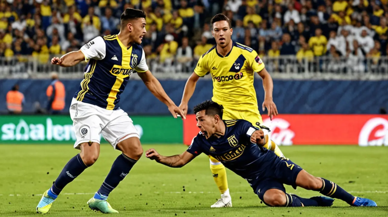 La falta de dominio de Boca en los últimos minutos permitió que Unión igualara el marcador en el final del partido.. Foto: Redacción InfoArticulos
