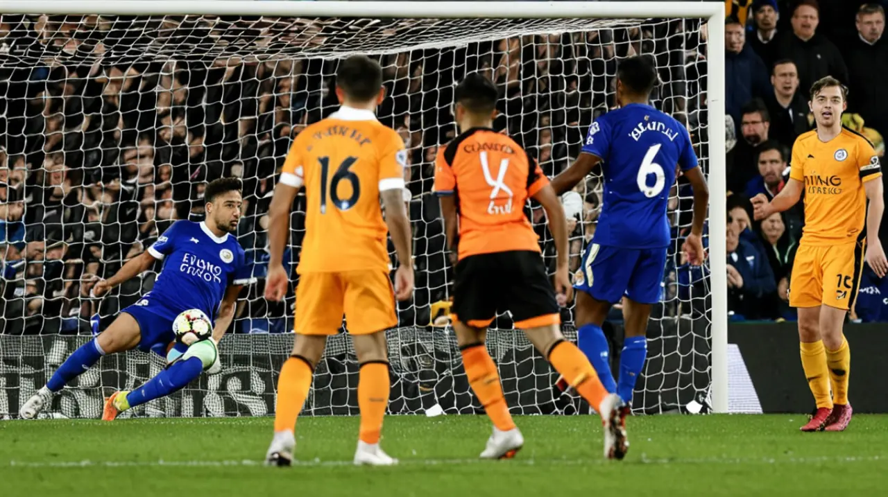 El Leicester sufre una dura caída en la Premier League con solo unos minutos para el final del partido de Buonanotte, lo que le mantiene en peligro de descender a categorías inferiores.. Foto: Redac