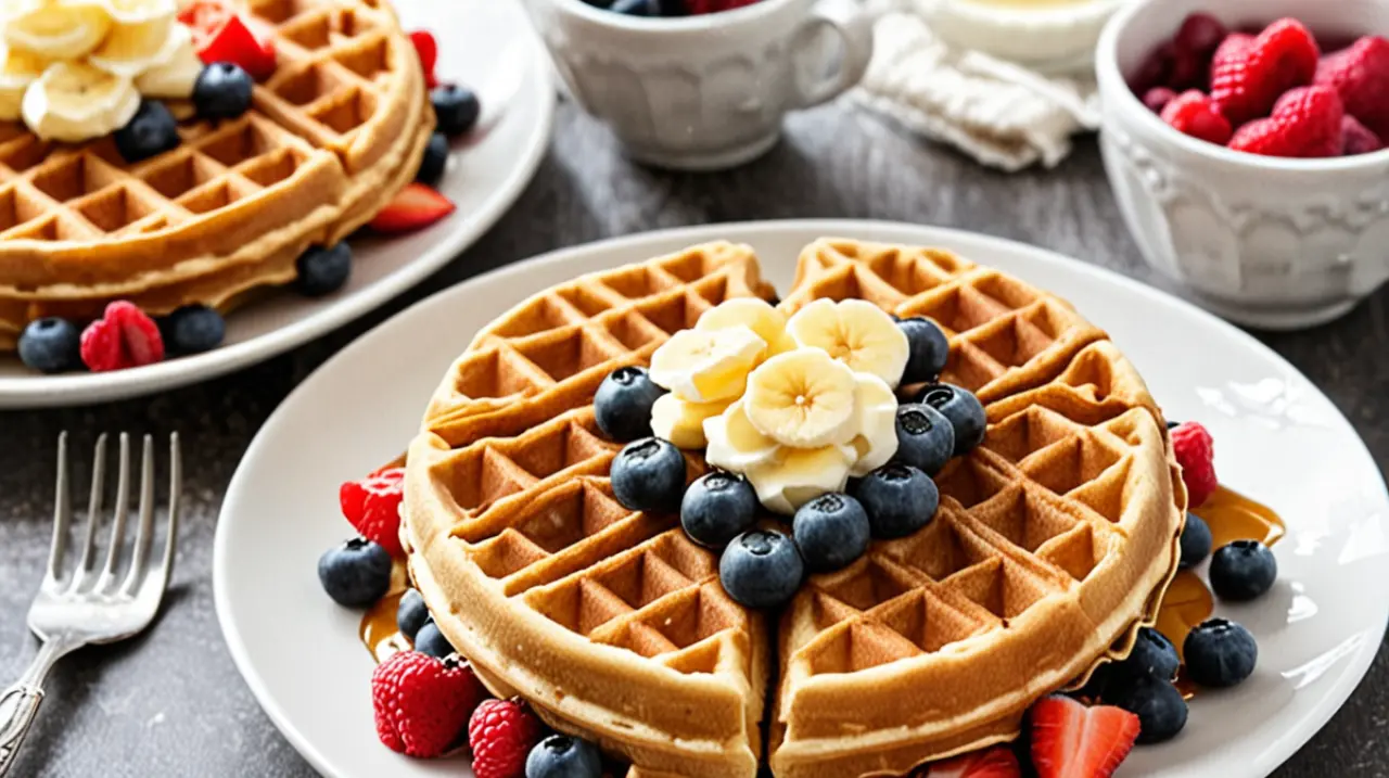 Prepara tus waffles saludables y ricos con esta receta fácil de seguir. Un desayuno perfecto para empezar el día con energía.. Foto: Redacción InfoArticulos