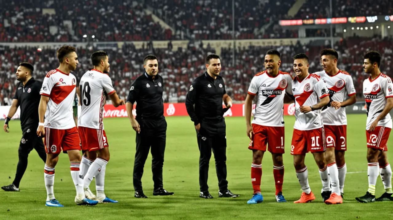 El River Plate vivió una noche de decepción contra Estudiantes, con un episodio de expulsión que marcó la diferencia en la derrota del equipo en el torneo.. Foto: Redacción InfoArticulos
