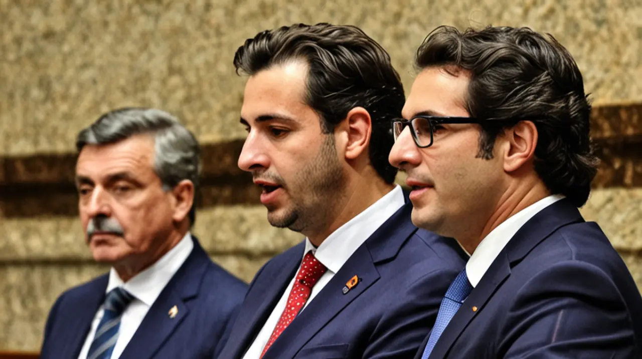 El enfrentamiento entre los diputados Facundo Manes y Santiago Caputo se intensificó en el cierre de la sesión legislativa.. Foto: Redacción InfoArticulos