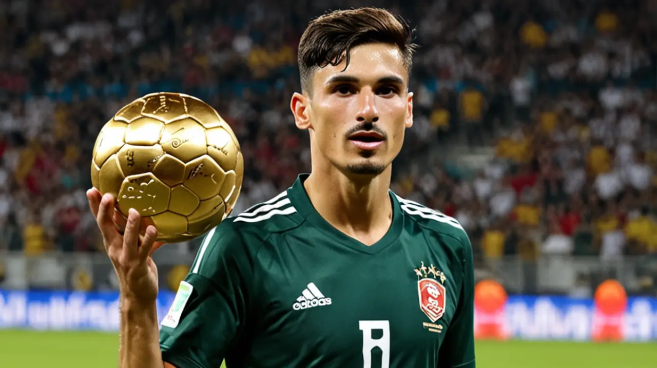 Julión Dantos podría ser el favorito para llevarse el Balón de Oro en 2025, según rumores en España.. Foto: Redacción InfoArticulos