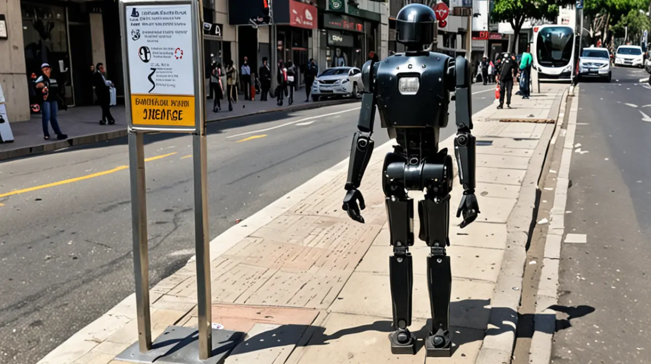 Un hombre fue víctima de una agresión brutal en la ciudad. Fue golpeado, amarrado a un poste y se colocó un cartel con un mensaje claro acusándolo de robo.. Foto: Redacción InfoArticulos