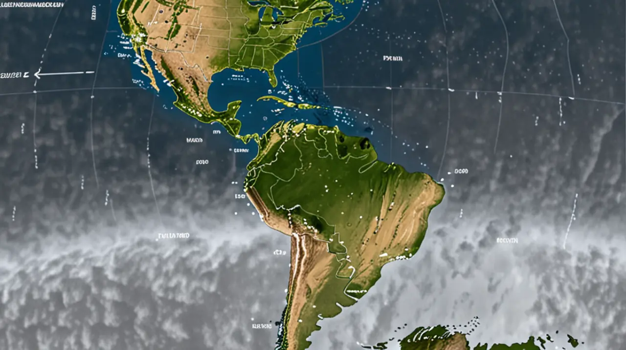Alerta meteorológica para América: un frente frío amenaza con lluvias y tormentas intensas en el continente, especialmente este jueves 6 de marzo de 2025.. Foto: Redacción InfoArticulos