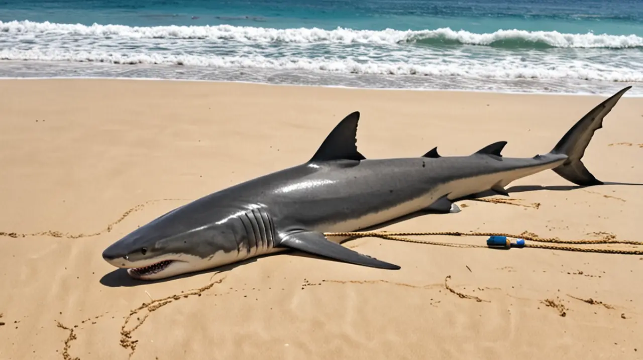 Un ataque de un tiburón en las costas australianas ha dejado a una mujer en estado grave después de que le fuera mordida la pierna.. Foto: Redacción InfoArticulos