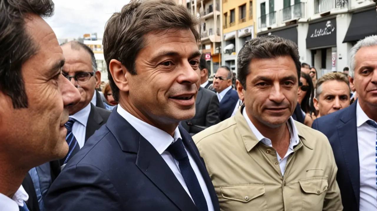 El gobernador Axel Kicillof llega a Bahía Blanca para evaluar la situación después del temporal que causó seis fallecidos y más de mil personas desplazadas.. Foto: Redacción InfoArticulos