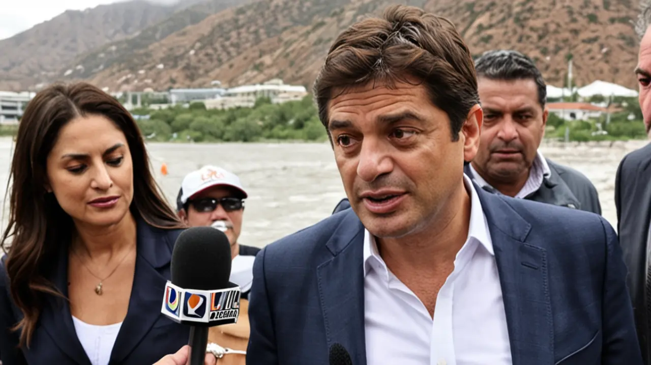El gobernador Kicillof visitó las áreas dañadas después de la tormenta en Bahía Blanca. Foto: Redacción InfoArticulos