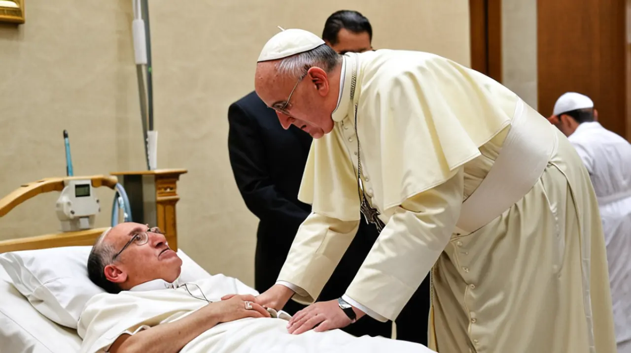 El Papa Francisco pasó una noche relativa a la calma, con indicios de un ligero avance en su estado de salud después de estar 25 días internado en el hospital.. Foto: Redacción InfoArticulos