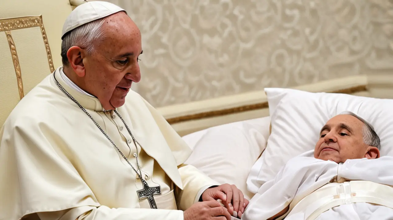 El estado de salud del Papa Francisco mejoró significativamente después de pasar una noche tranquila en la cama, lo que ha eliminado las preocupaciones sobre su futuro inmediato.. Foto: Redacción I