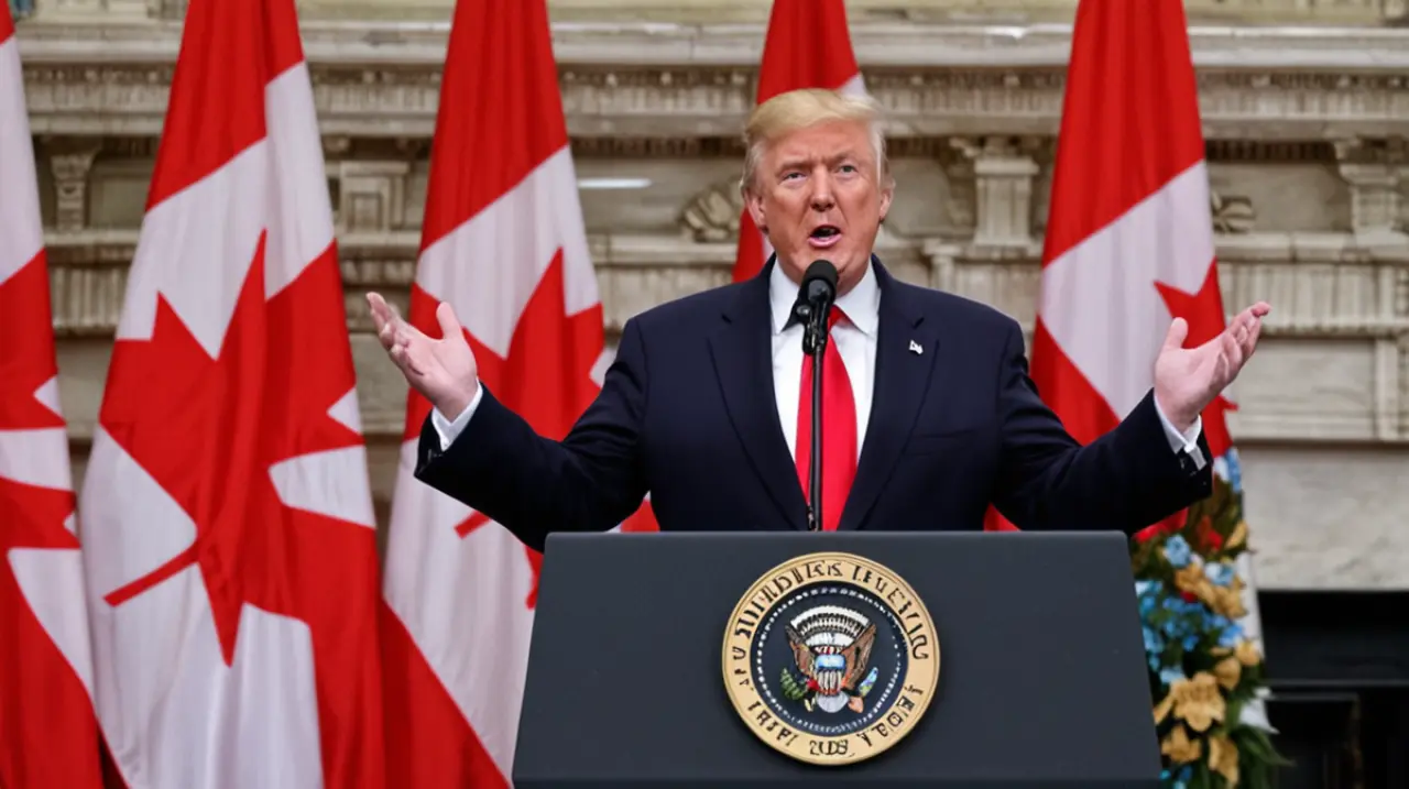El presidente Trump podría dar marcha atrás en su decisión sobre los aranceles adicionales para Canadá, lo que podría hacer cambiar de opinión a este republicano.. Foto: Redacción InfoArticulos