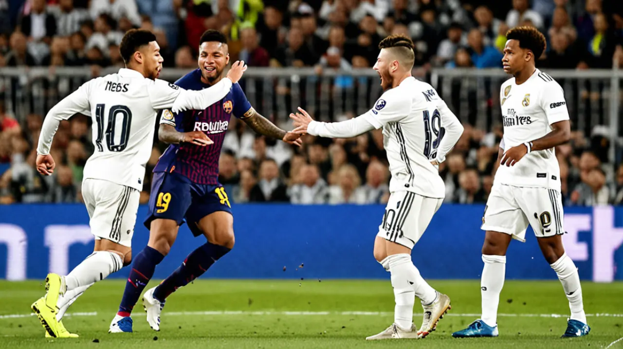 El Real Madrid enfrenta un desafío épico en la Liga de Campeones, mientras que el FC Barcelona y el Paris Saint-Germain destacan con jugadas impresionantes a cargo de Lionel Messi y Kylian Mbappé r
