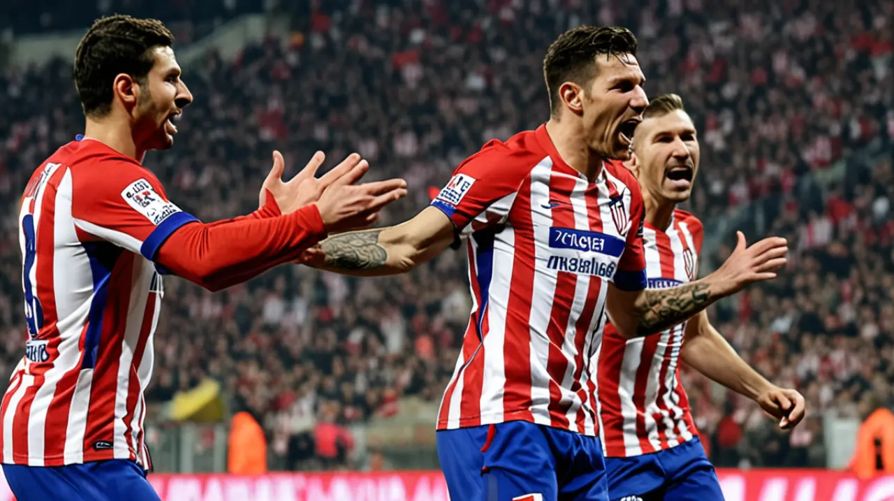 El Atlético de Madrid confía en la magia del fútbol después de lograr dos penaltis decisivos gracias a Julián y un gol impresionante anotado por Giuliano Simeone.. Foto: Redacción InfoArticulos