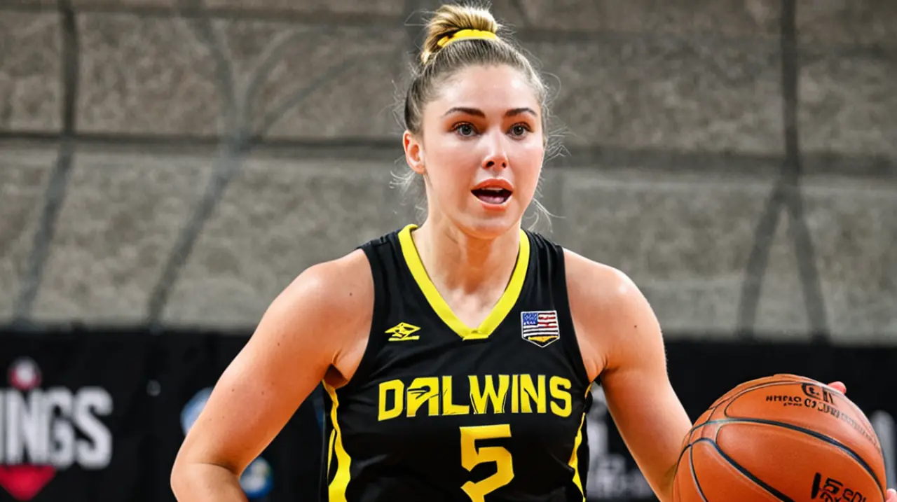 La joven Paige Bueckers se convierte en la primera elección del sorteo de la liga femenina de baloncesto profesional, siendo seleccionada por el equipo Dallas Wings.. Foto: Redacción InfoArticulos