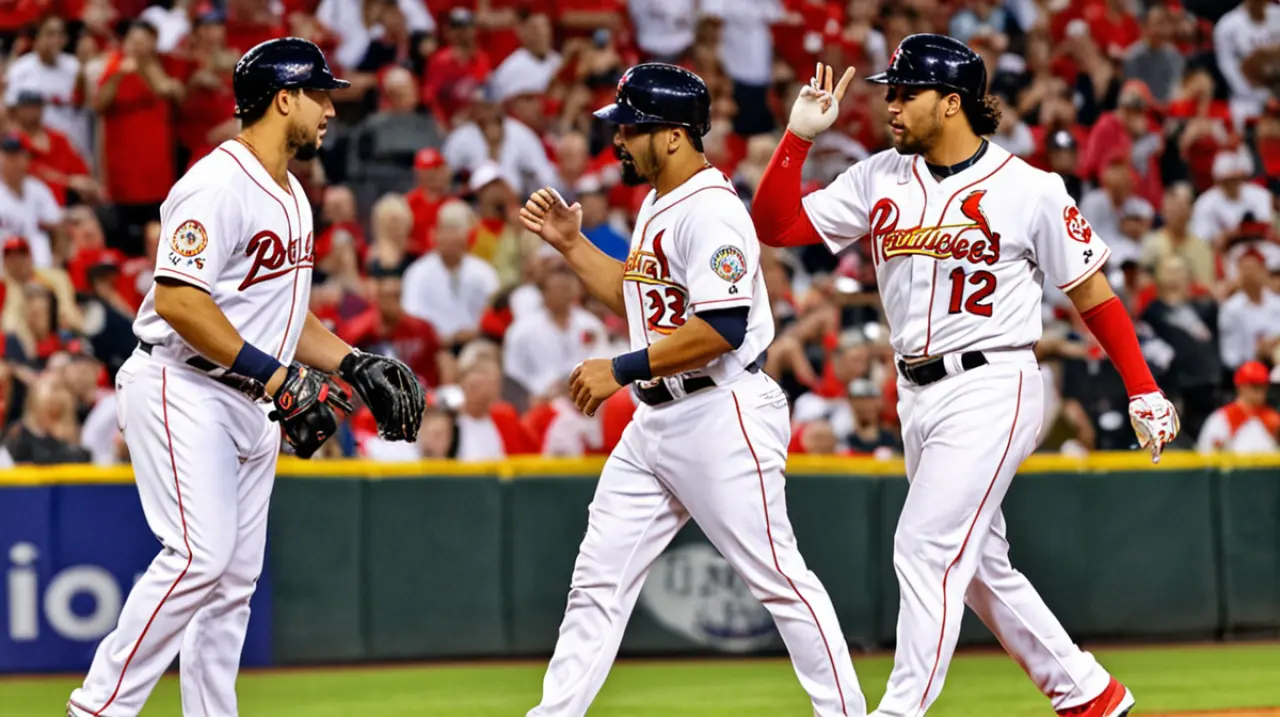 Los jugadores Arenado y Donovan fueron fundamentales en la victoria de los Cardenales sobre los Astros con un marcador de 8-3.. Foto: Redacción InfoArticulos