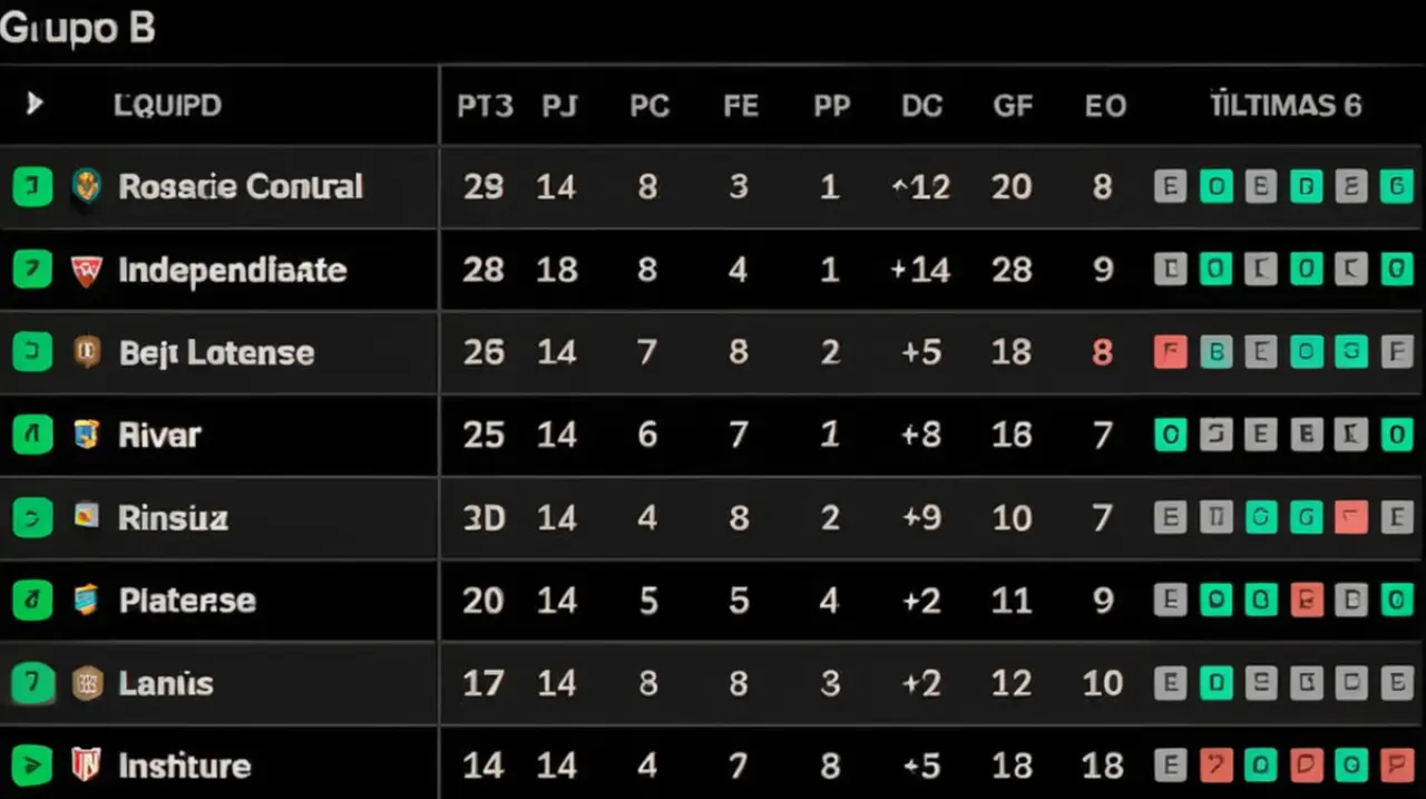 Actualización de las posiciones en el Torneo Apertura 2025, luego de la jornada 14.. Foto: Redacción InfoArticulos