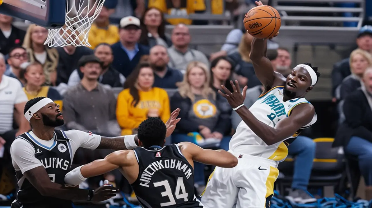 Los Pacers lograron una victoria contundente sobre los Bucks, con destacadas actuaciones de Siakam y Haliburton, lo que les permite llevar la ventaja en la serie con un resultado de 123-115 a favor su