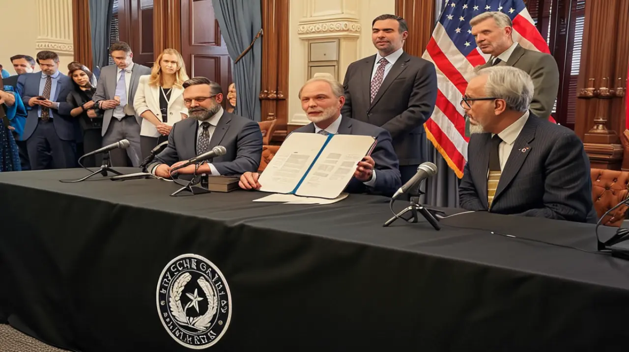 El mandatario texano aprueba una legislación que da vida a un proyecto más en el ámbito estatal, influenciado por la popular criptomoneda Dogecoin.. Foto: Redacción InfoArticulos