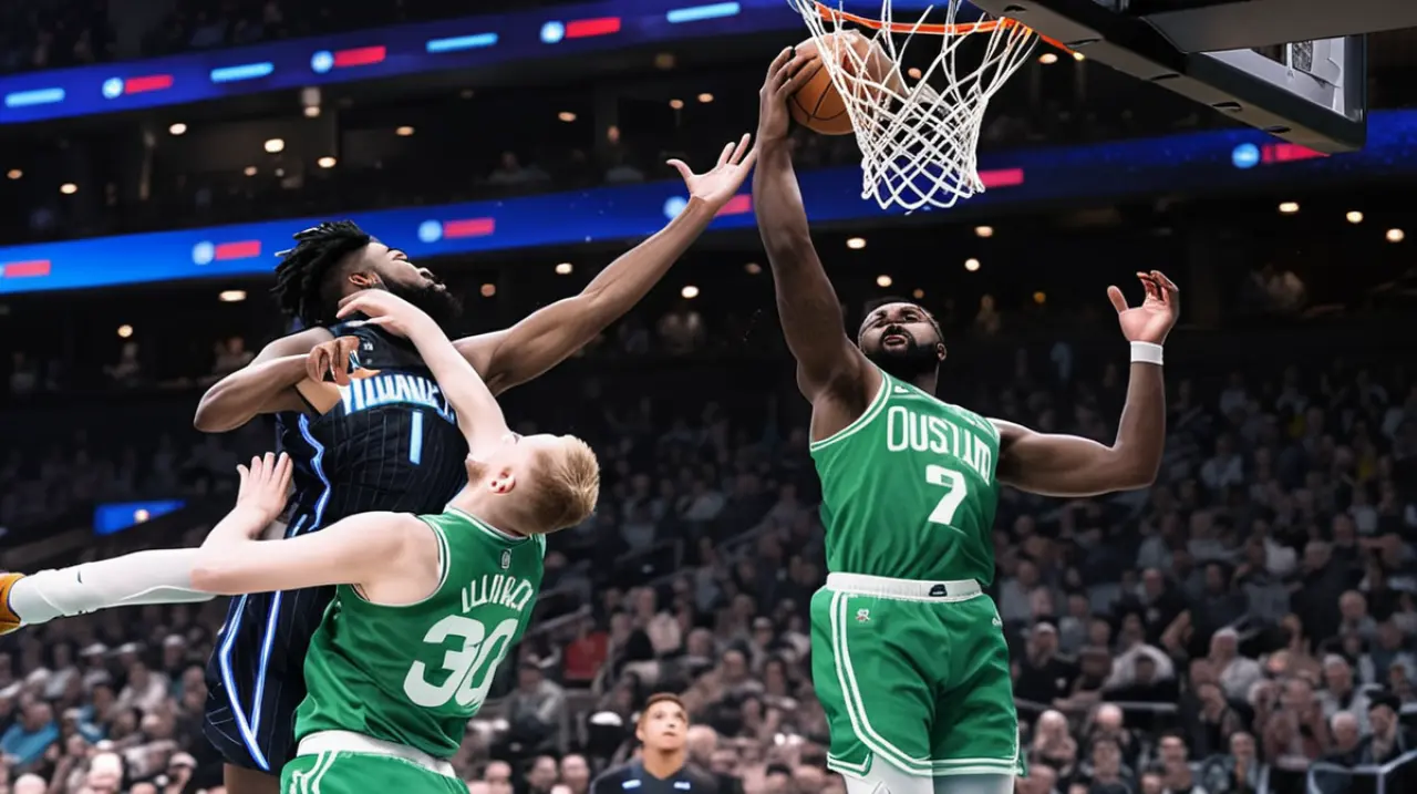 El jugador Brown consiguió un total de 36 puntos, lo que llevó a los Celtics a una victoria de 109-100 sobre los Magic, pese a la ausencia del jugador Tatum en el partido de playoffs.. Foto: Redacci
