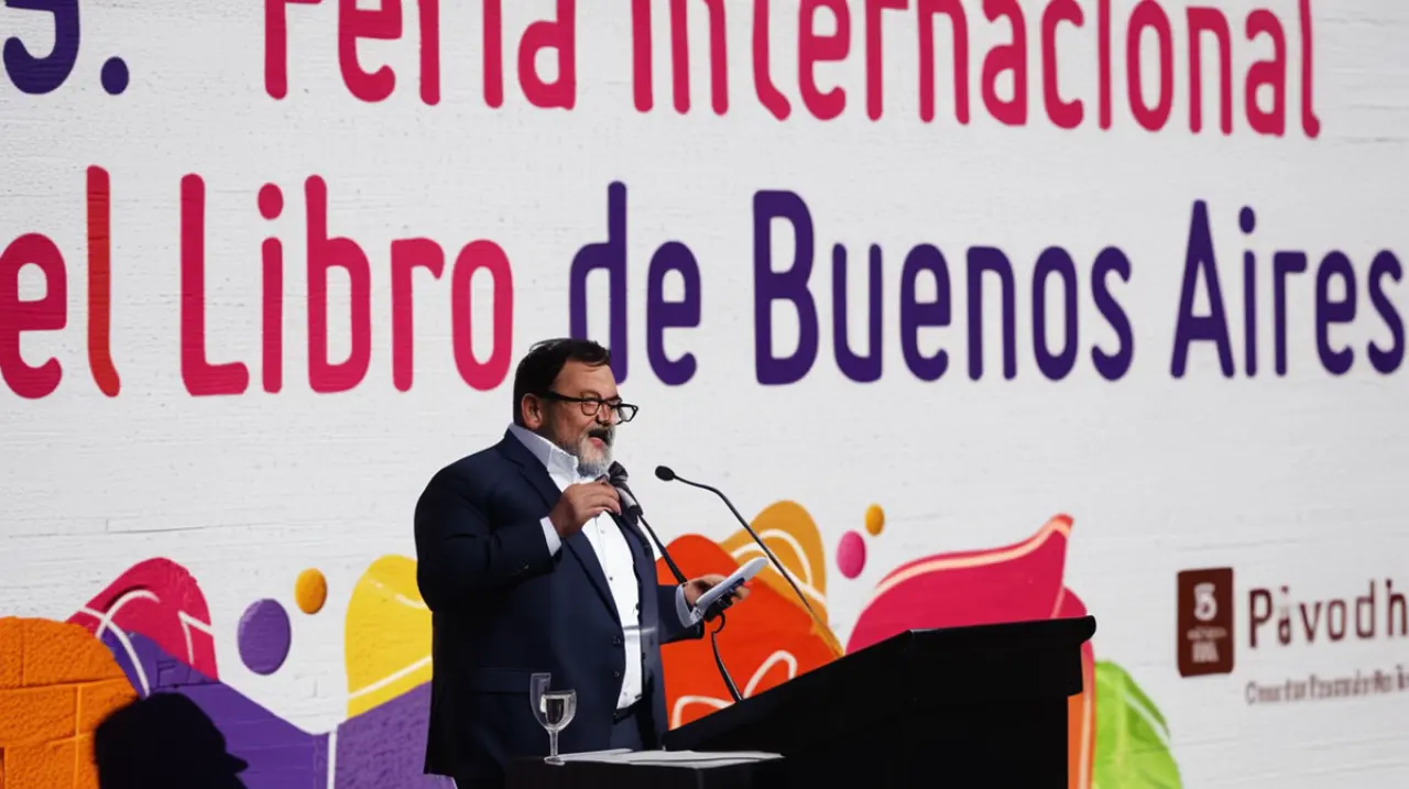 El secretario de Cultura, Leonardo Cifelli, fue objeto de abucheos durante su discurso en la Feria del Libro. ¿Qué declaraciones generaron esa reacción?. Foto: Redacción InfoArticulos