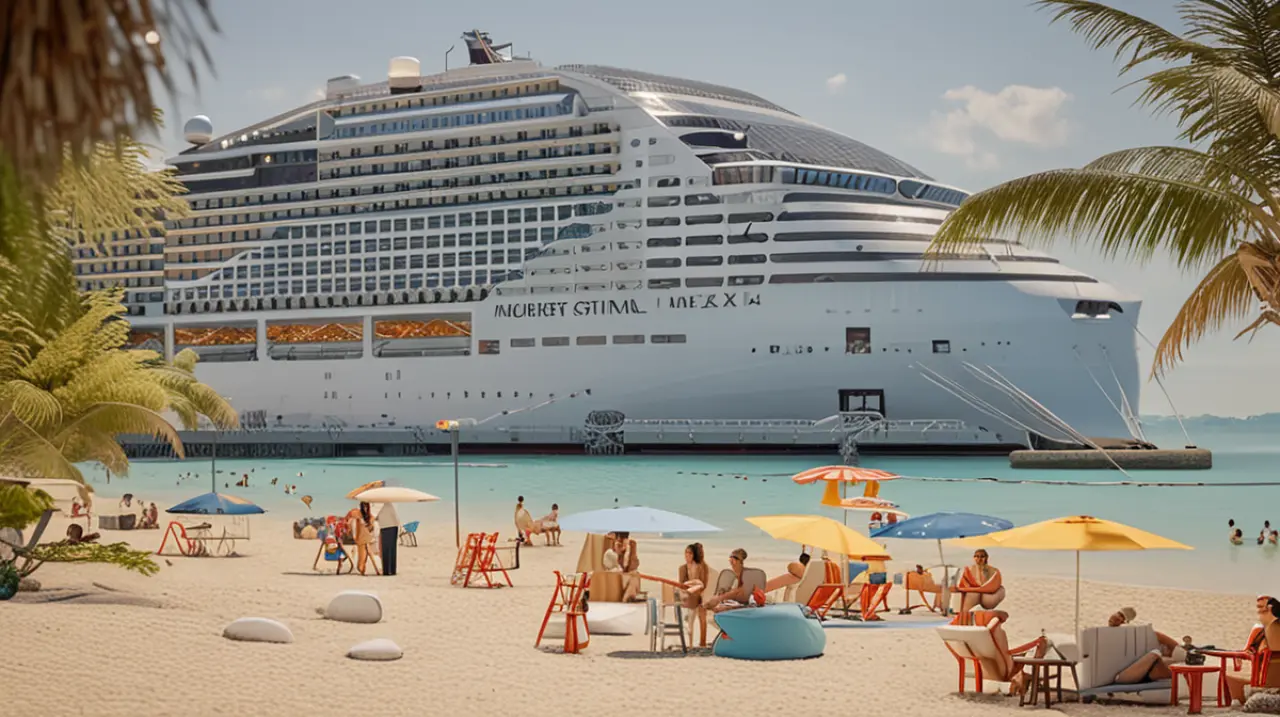 Descubre la experiencia de un crucero de última generación, donde el entretenimiento es máximo con su tobogán récord, y disfruta del lujo en sus hamacas colgadas sobre el mar desde los 22 pisos d