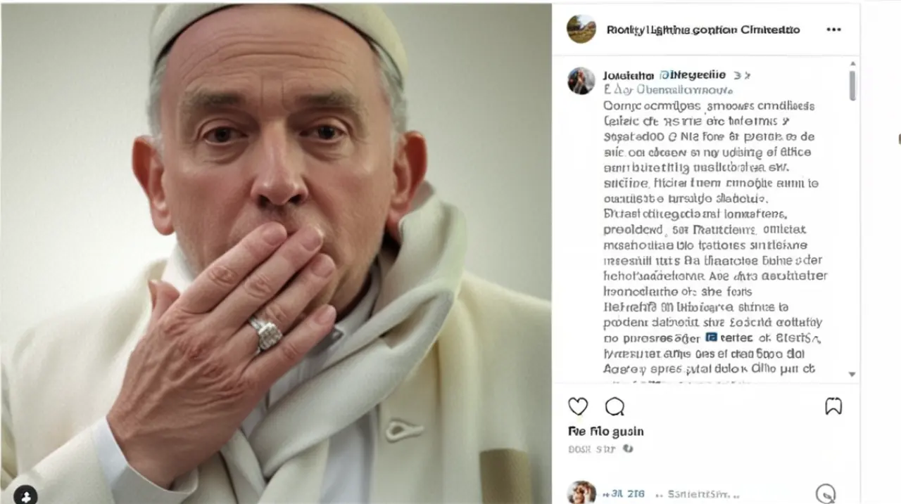 El joven familiar de Francisco solicitó respeto y recogida para homenajear la figura del Papa.. Foto: Redacción InfoArticulos