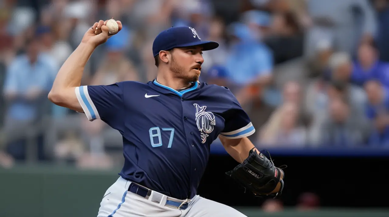 Seth Lugo se destacó en la cancha y los Reales lograron su quinto triunfo seguido al superar a los Astros con un marcador de 2-0. Foto: Redacción InfoArticulos