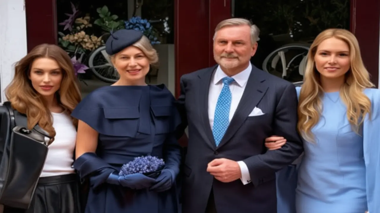 La reina Máxima optó por un estilo elegante y sofisticado con su vestido azul marino en las celebraciones por el Día del Rey.. Foto: Redacción InfoArticulos