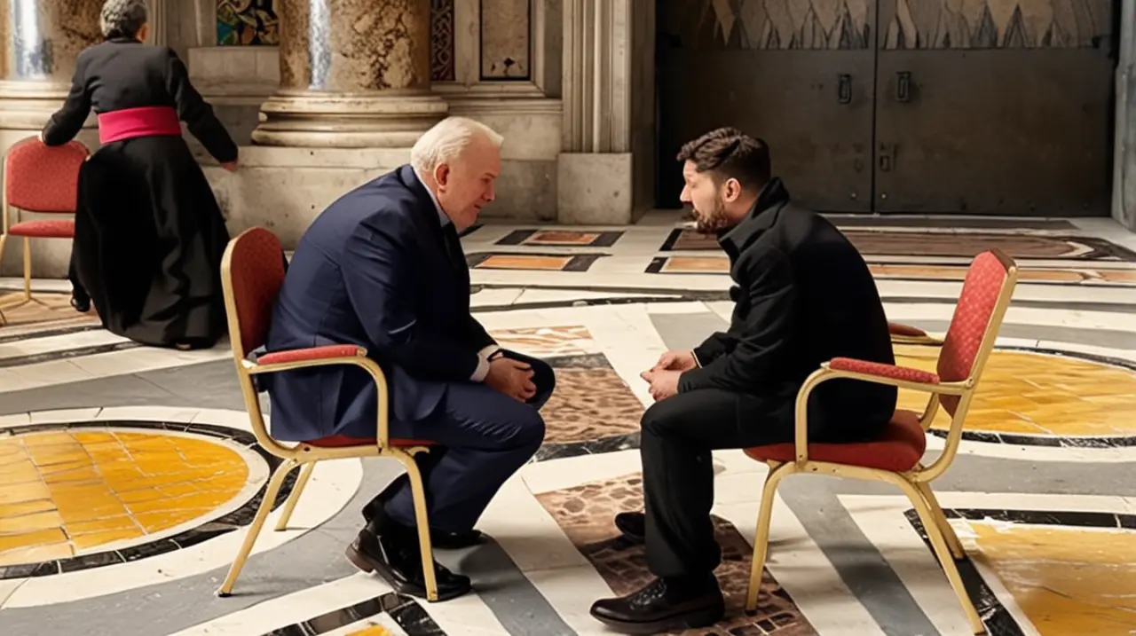 Después de la reunión en el Vaticano, Volodimir Zelenski expresa confianza y Donald Trump ahora cuestiona las acciones de Vladímir Putin.. Foto: Redacción InfoArticulos