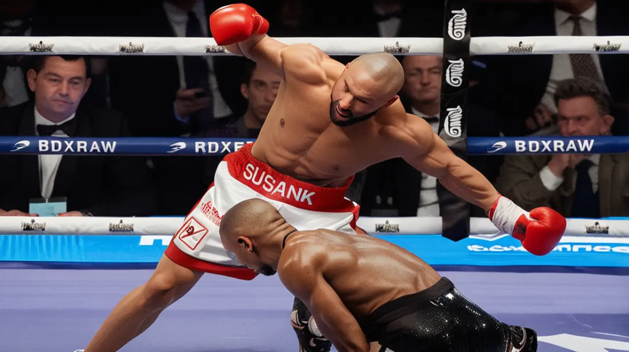 El joven boxeador Eubank Jr. obtuvo una victoria decisiva sobre su rival Benn en el último enfrentamiento entre ambos, cerrando así un ciclo de enfrentamientos familiares.. Foto: Redacción InfoArti