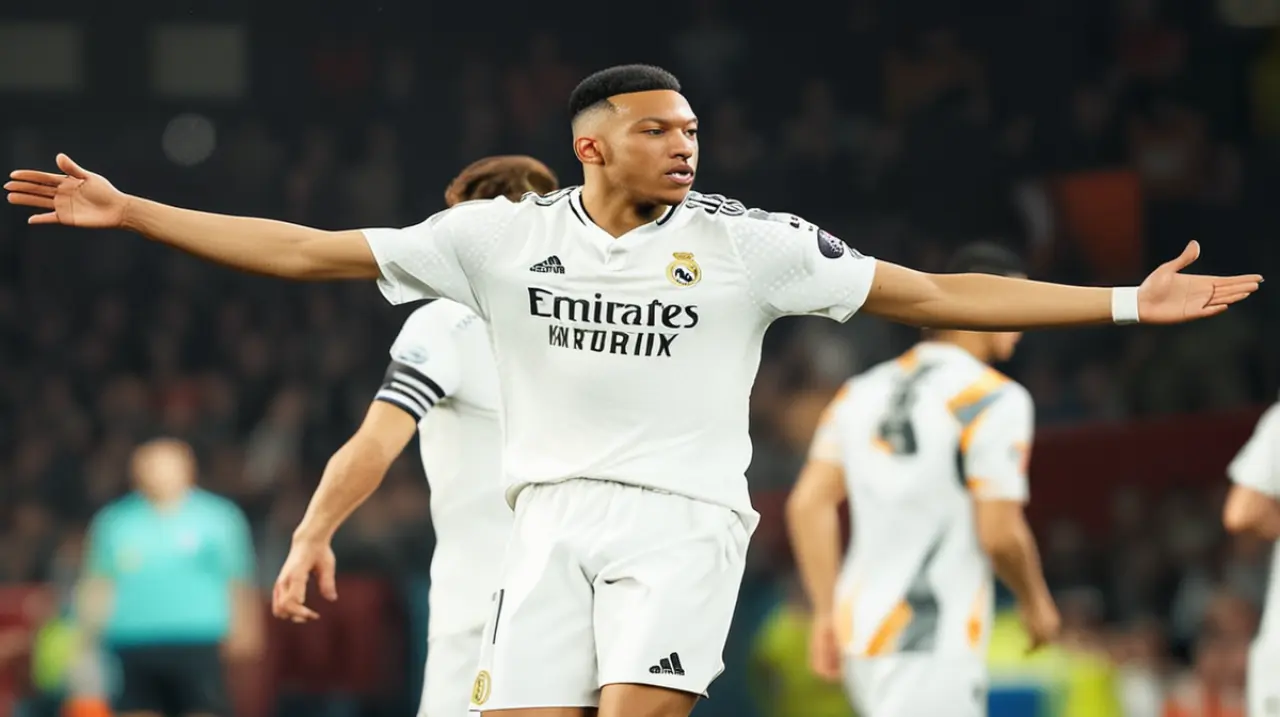 El francés Mbappé marcó un gol en la final de la Copa, pero su equipo, el Real Madrid, no pudo superar al Barcelona y ganar el título.. Foto: Redacción InfoArticulos