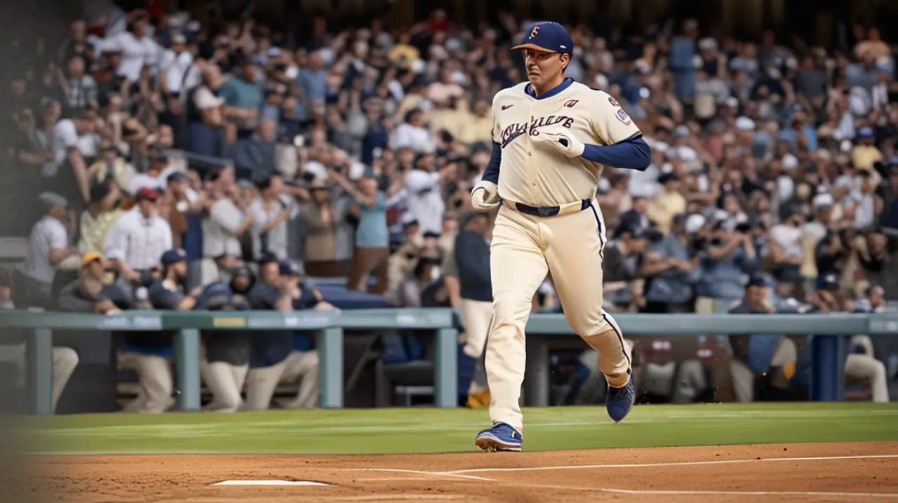 El jugador Hernández anotó un golpe crucial en la octava, lo que llevó al equipo de los Dodgers a una victoria contundente de 8-4 sobre los Piratas.. Foto: Redacción InfoArticulos