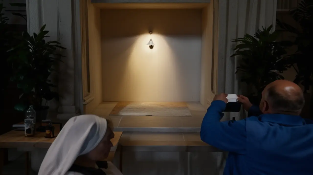 Católicos devotos acuden a venerar la tumba del Papa Francisco en una majestuosa basílica romana.. Foto: Redacción InfoArticulos