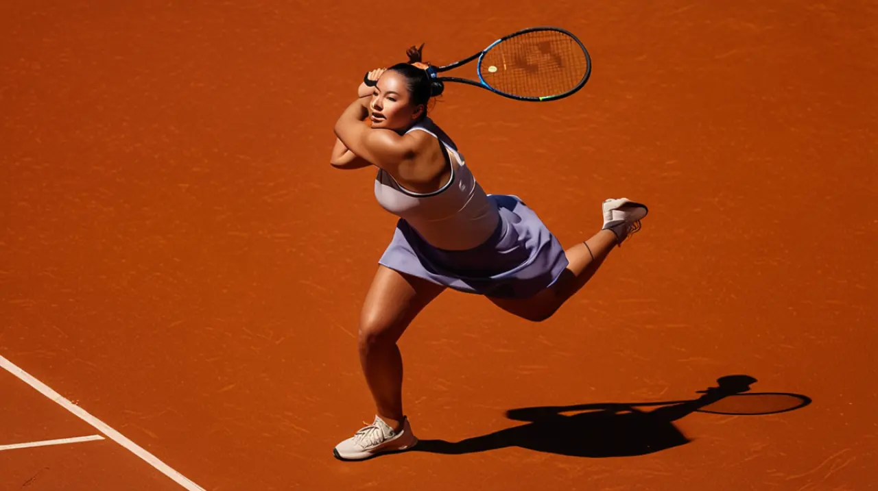La rusa Sabalenka logra un impresionante revés para derrotar a la belga Mertens en Madrid, mientras que el campeón defensor del torneo, Rublev, cae sorprendentemente ante el kazajo Bublik.. Foto: Re