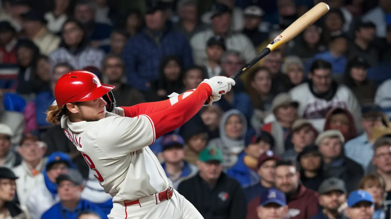 El Bohm conectó un golpe de sacrificio en la décima entrada, mientras que los Filis lograron una victoria contundente de 3-1 sobre los Cachorros. Foto: Redacción InfoArticulos