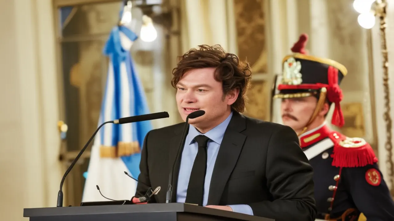 El diputado Javier Milei se presentó en vivo con las últimas decisiones del Ejecutivo Nacional.. Foto: Redacción InfoArticulos