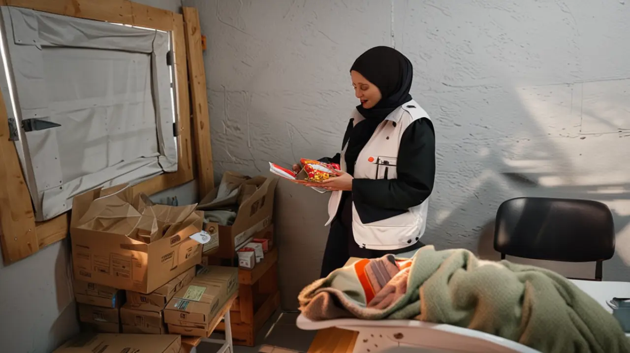 Una madre a punto de dar a luz se encuentra atrapada en la crisis humanitaria en Gaza, rodeada de escombros y con una gran inquietud por el bienestar de su hijo.. Foto: Redacción InfoArticulos