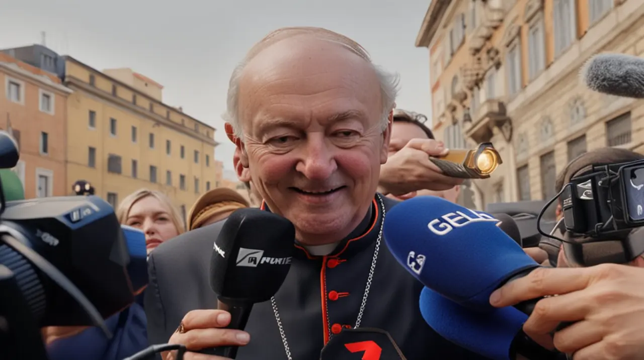 En este momento, los periodistas están presionando a los cardenales cerca de la entrada principal del Vaticano mientras se acerca el proceso de elección del nuevo líder de la Iglesia Católica.. Fo