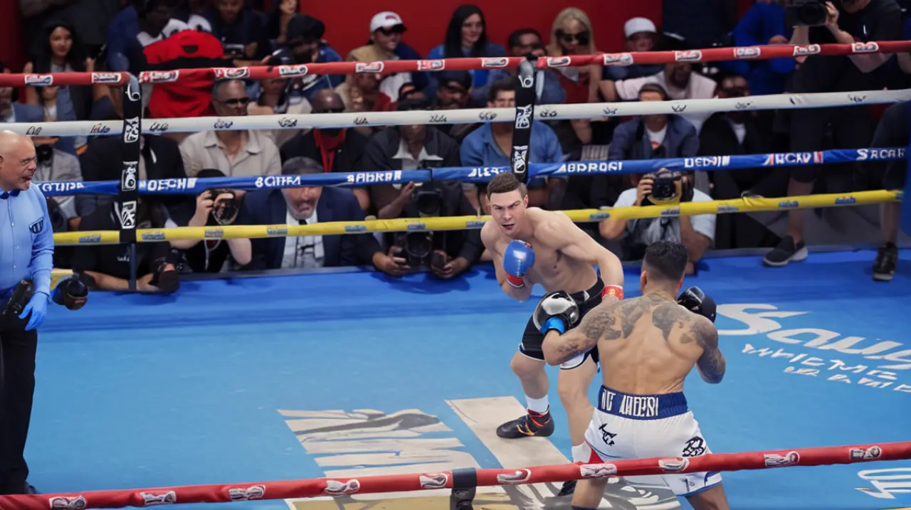 El evento de boxeo en Times Square finalizó con una gran sorpresa, ya que Rolando Romero logró la victoria sobre el controvertido Ryan Garcia.. Foto: Redacción InfoArticulos