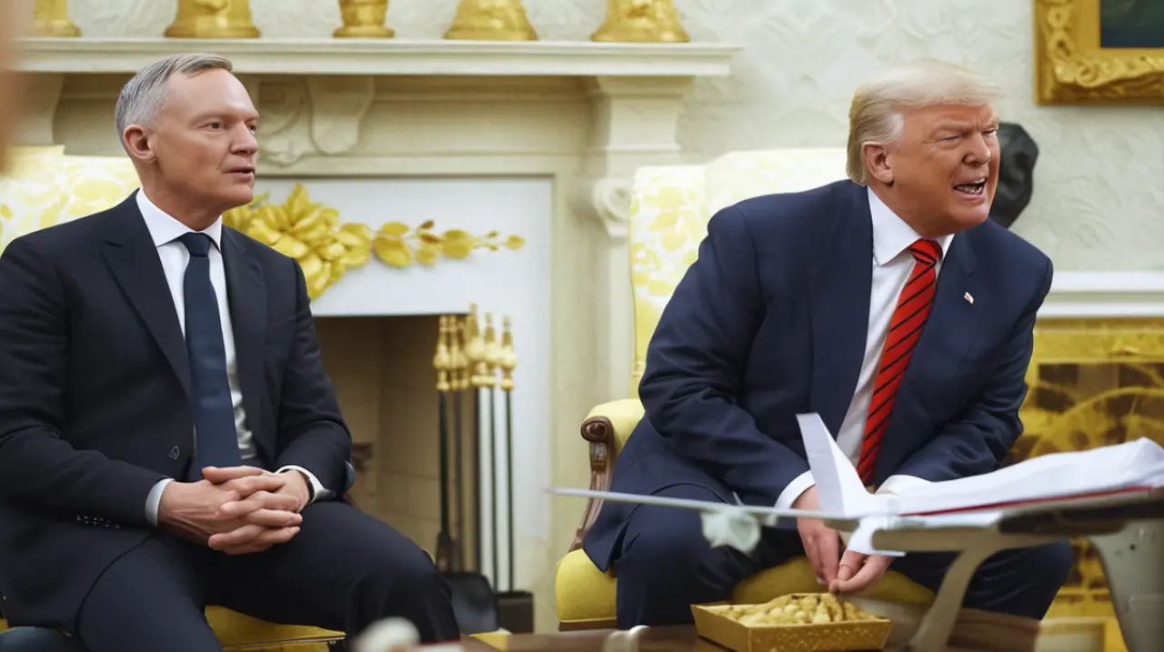 El presidente Trump enfrenta un nuevo desafío en el Salón Oval, una reunión tensa con el primer ministro canadiense que recuerda su famosa frase "nunca digas nunca". Foto: Redacción InfoArticulos
