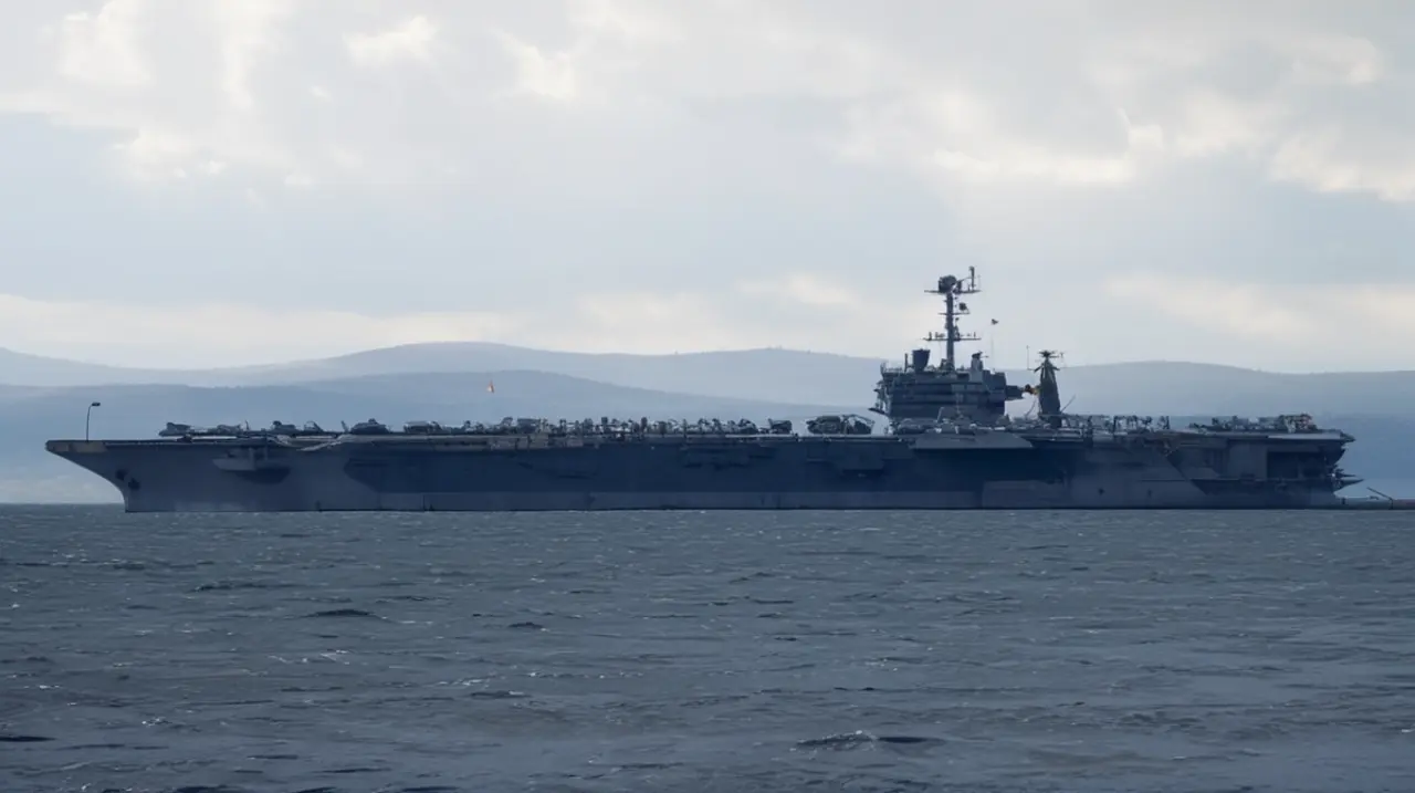 Un avión de combate que intentaba aterrizar en el portaaviones estadounidense USS Harry S. Truman sufrió un incidente y cayó al mar, obligando a los pilotos a utilizar sus sistemas de rescate por p