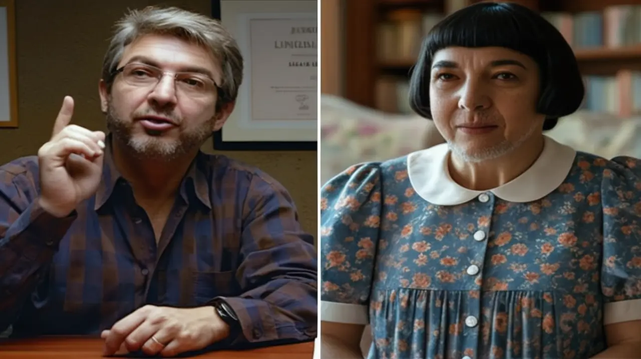 Ricardo Darín se mostró molesto con un meme que lo comparaba con la famosa tira cómica Mafalda, según fuentes cercanas al actor.. Foto: Redacción InfoArticulos