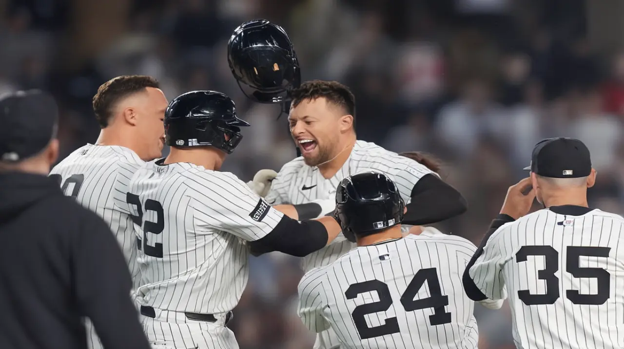 Los Yankees lograron una victoria emocionante sobre los Padres con un marcador de 4-3 en las 10 entradas, después de que el juego se rompiera en la séptima entrada sin que Cease hubiera obtenido un 