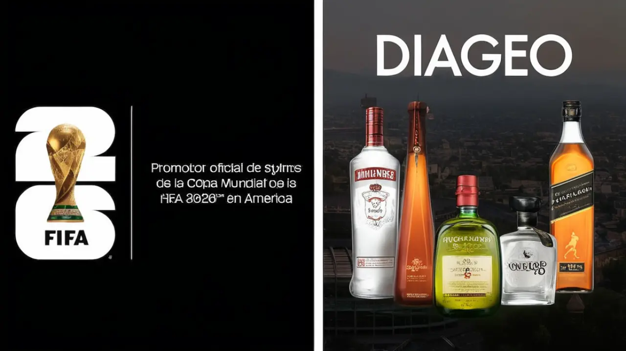 Diageo será el patrocinador oficial de las bebidas espirituosas de la Copa Mundial de la FIFA 2026 en Norteamérica, Centroamérica y Sudamérica.. Foto: Redacción InfoArticulos