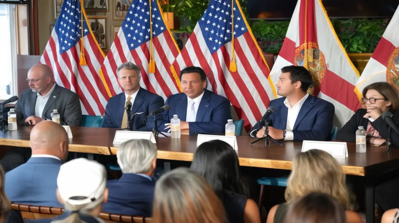 El gobernador Ron DeSantis ha expresado su oposición a un proyecto que busca reducir ciertos tipos de impuestos en el estado de Florida, afirmando que no hay una demanda popular para ello.. Foto: Red