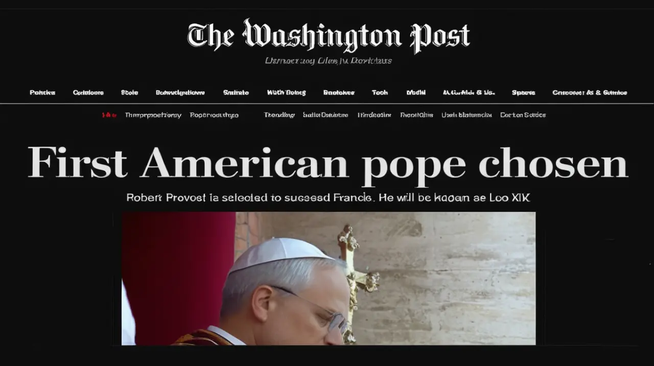 La elección de León XIV, el primer papa estadounidense, generó un gran revuelo en los medios de comunicación de Estados Unidos.. Foto: Redacción InfoArticulos