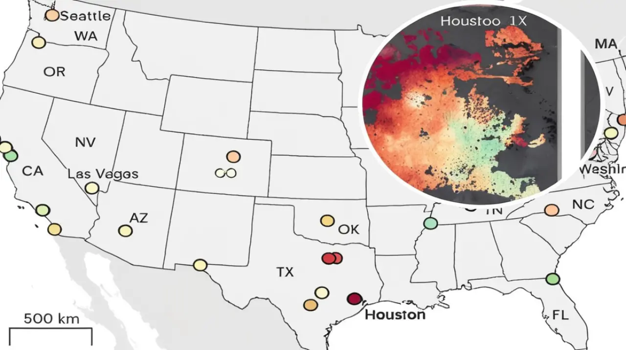 La inundación asola a muchas ciudades estadounidenses, pero Texas es el epicentro del desastre: un análisis sobre las zonas más golpeadas por la catástrofe.. Foto: Redacción InfoArticulos