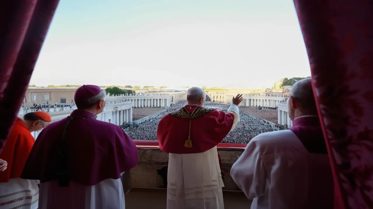 El Papa León XIV asumió el cargo en un conclave inesperado, asegurando la continuidad del legado de su antecesor, Francisco.. Foto: Redacción InfoArticulos