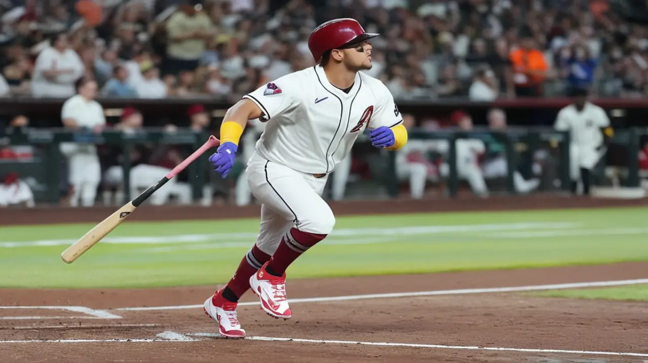 El bateador Moreno anotó un gran jonrón frente al lanzador Yamamoto, lo que permitió a los Diamondbacks lograr una victoria de 5-3 contra los Dodgers. Foto: Redacción InfoArticulos